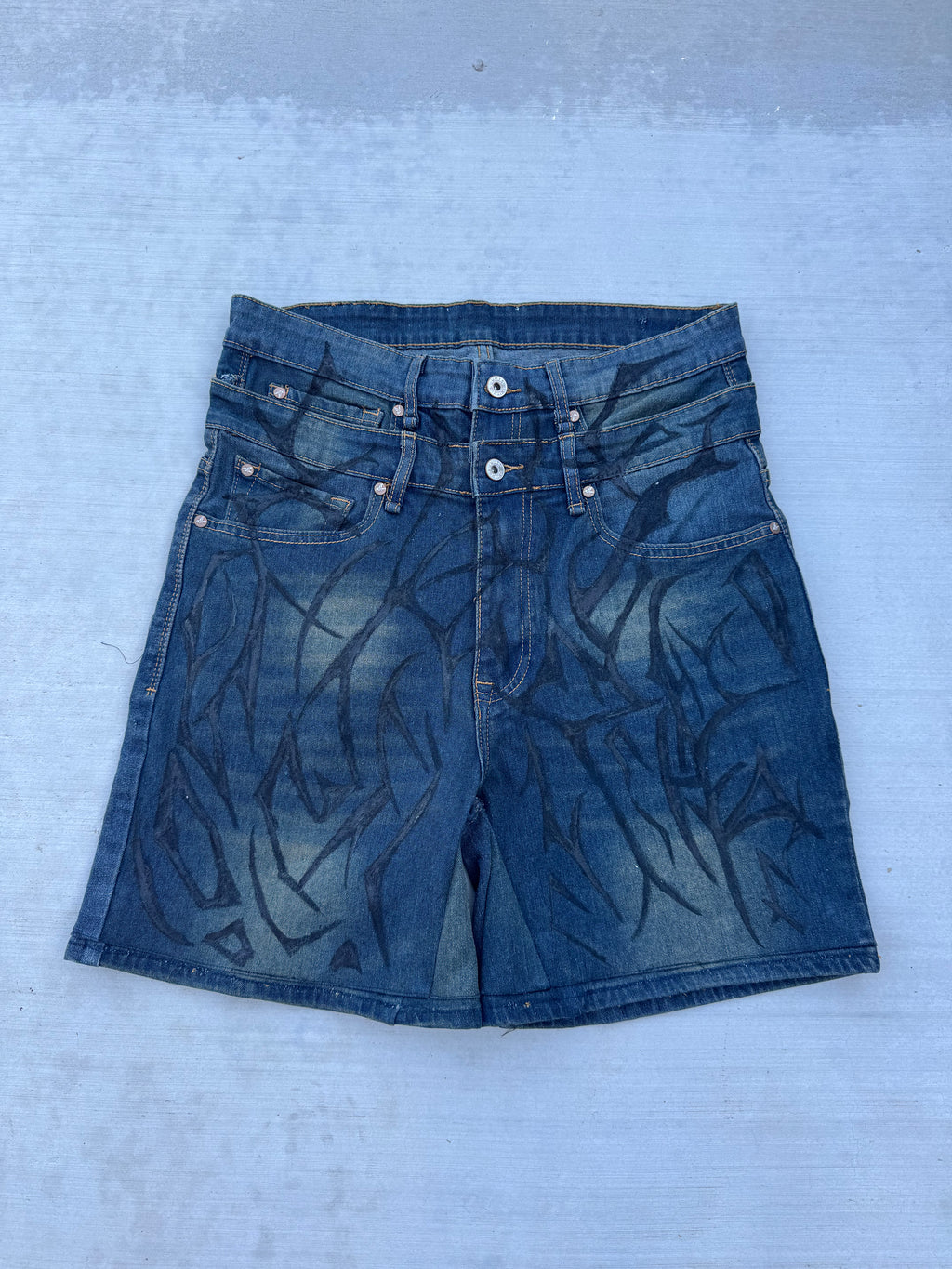 Custom Blue Denim Jorts