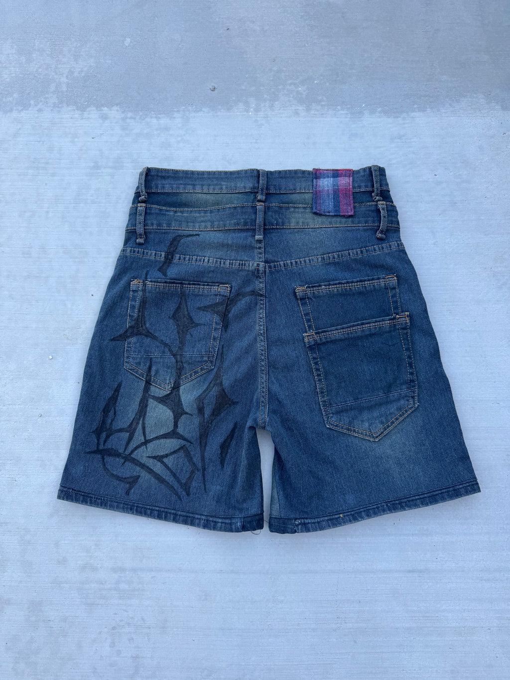 Custom Blue Denim Jorts