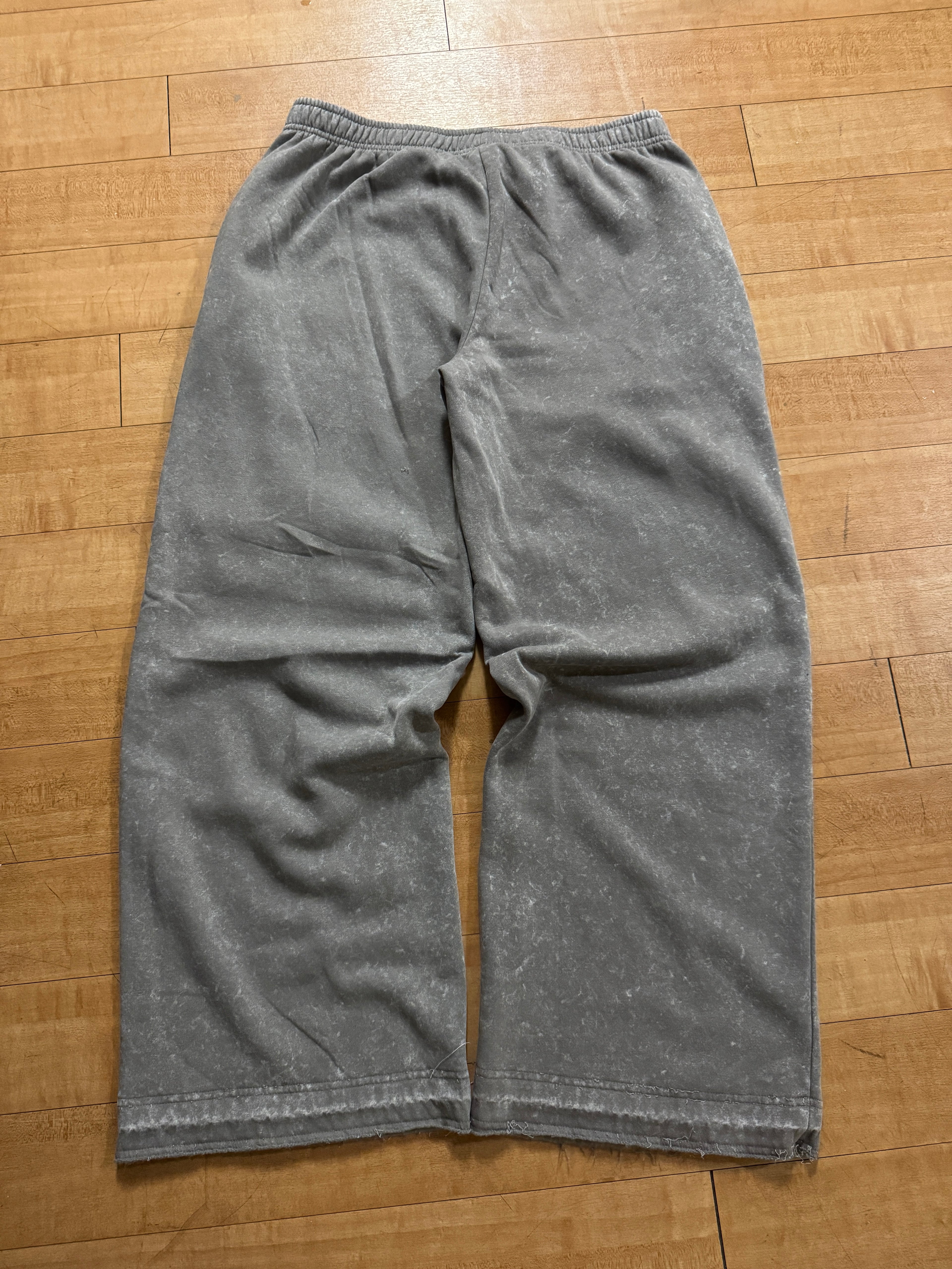 Grey Vintage Patchwork Sweatpants