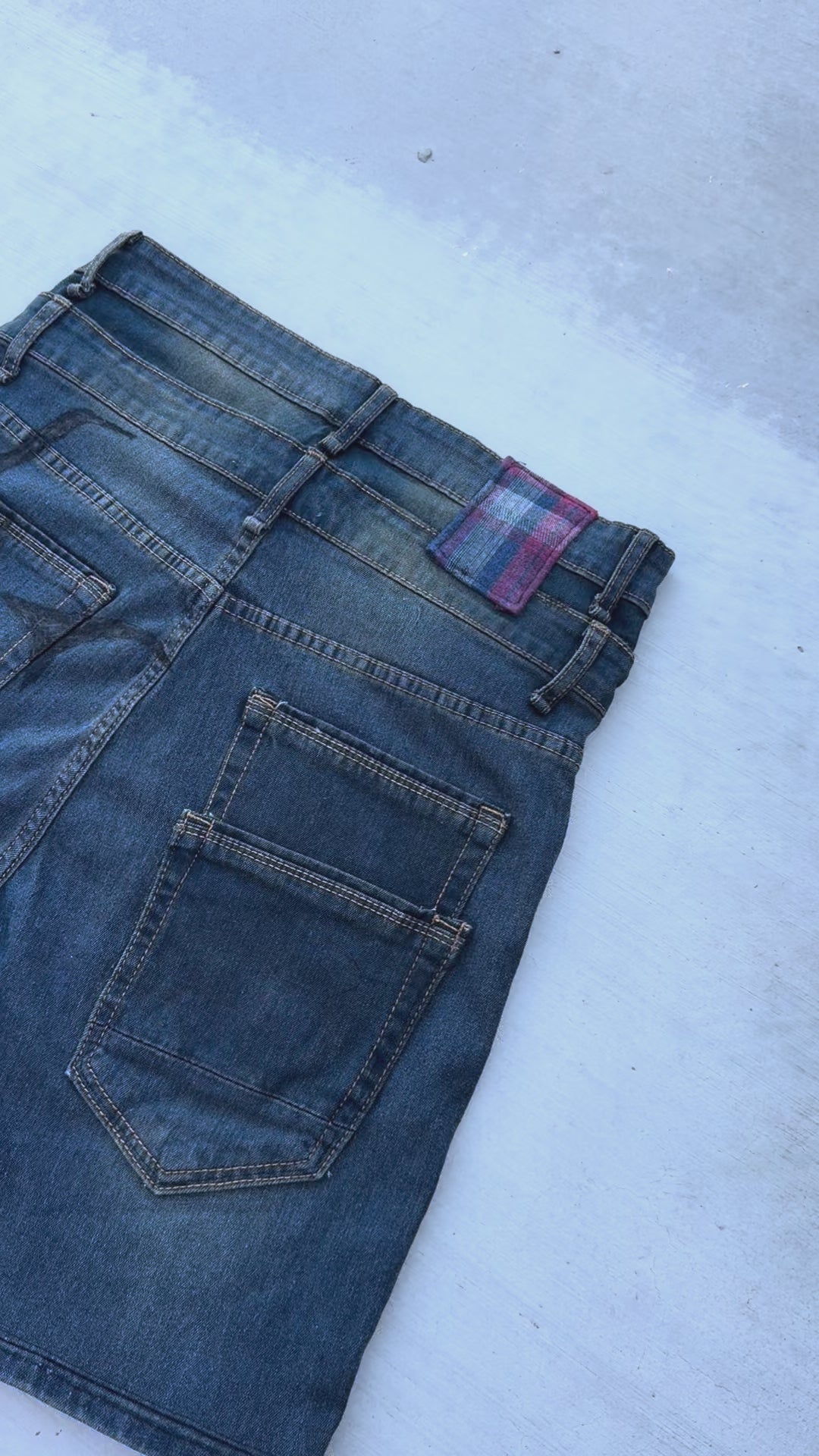 Custom Blue Denim Jorts